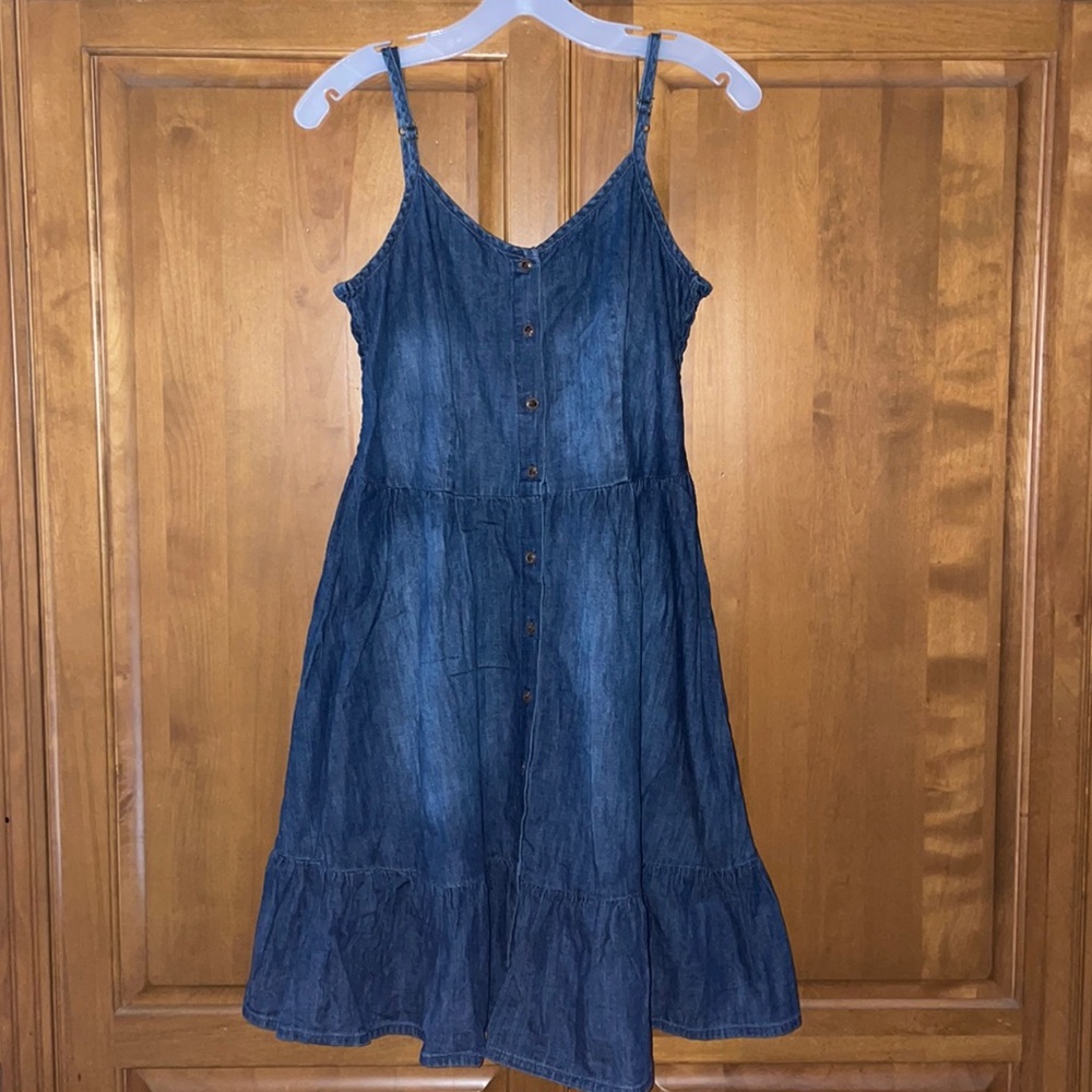 Denim Babydoll Tank Dress
